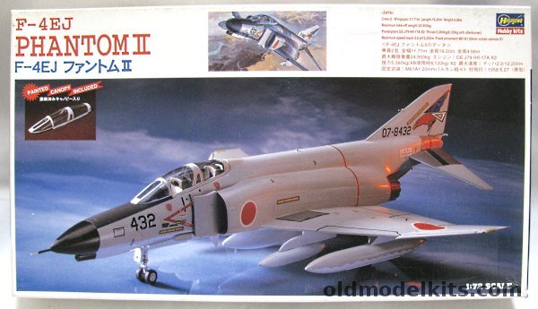 Hasegawa 1/72 F-4EJ Phantom with Painted Canopy, SS8 plastic model kit